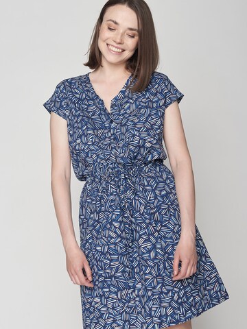 GREENBOMB Jurk in Blauw: voorkant