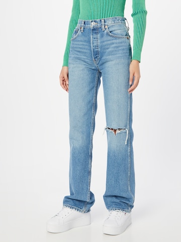 RE/DONE Jeans '90S HIGH RISE LOOSE' in Blau: predná strana