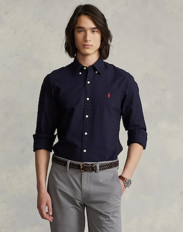 Polo Ralph Lauren - Slim Fit Camisa em azul: frente
