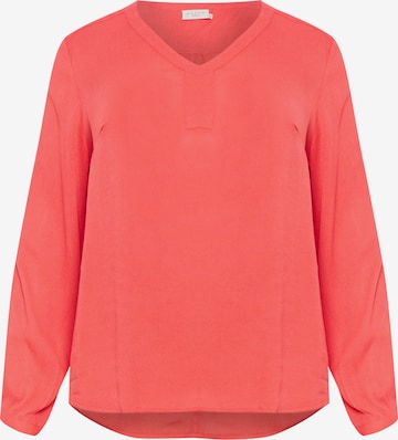 KAFFE CURVE Blouse 'Ami' in Red: front