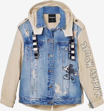 Desigual Jacke 'Mickey Mouse' in beige / blue denim / pitaya / schwarz, Produktansicht