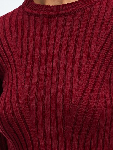 Robes en maille 'Strickkleider' Ethiquet en rouge