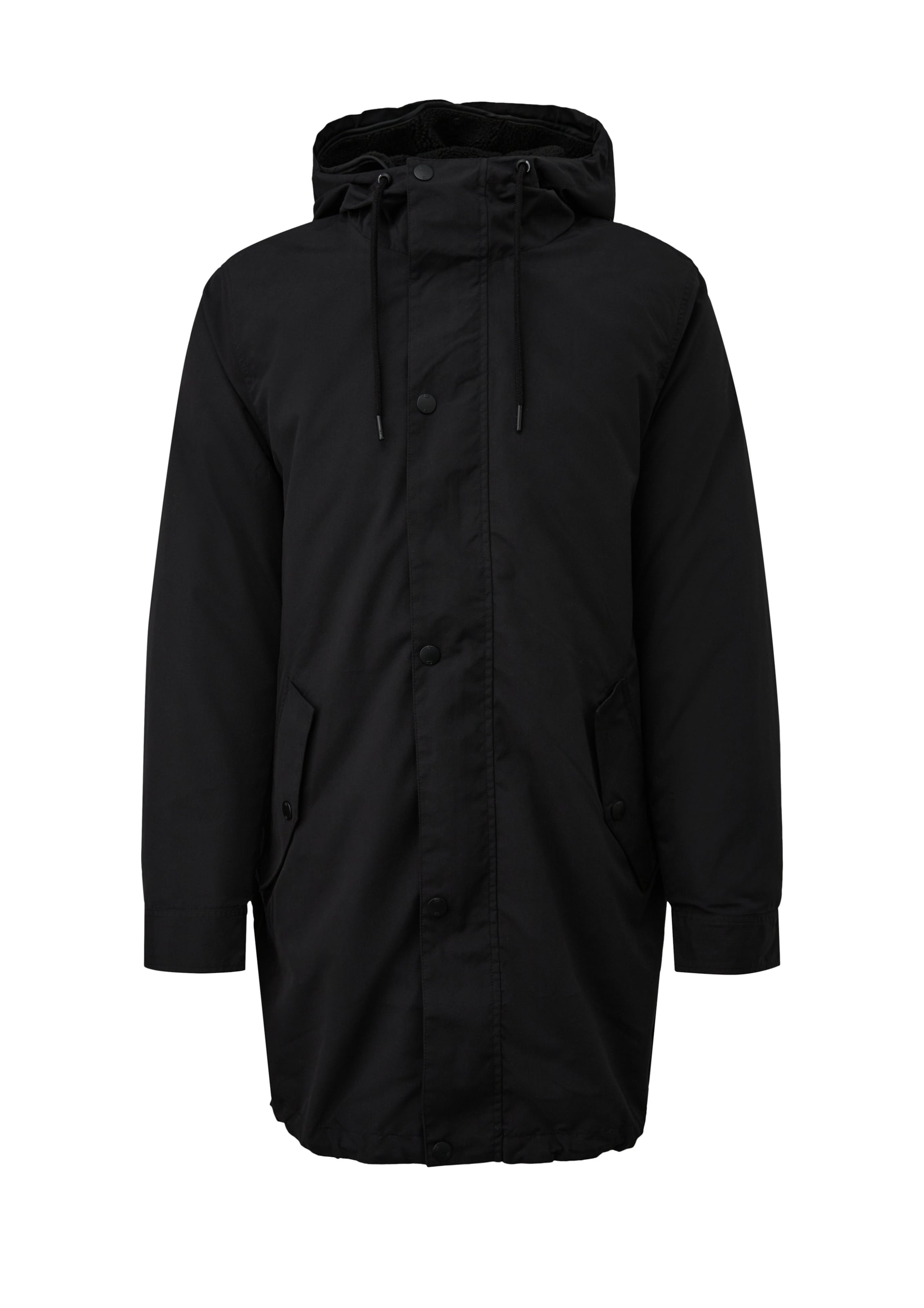 Parka d’hiver QS en noir : devant