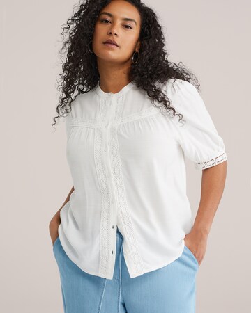 WE Fashion Blúz - fehér: elől