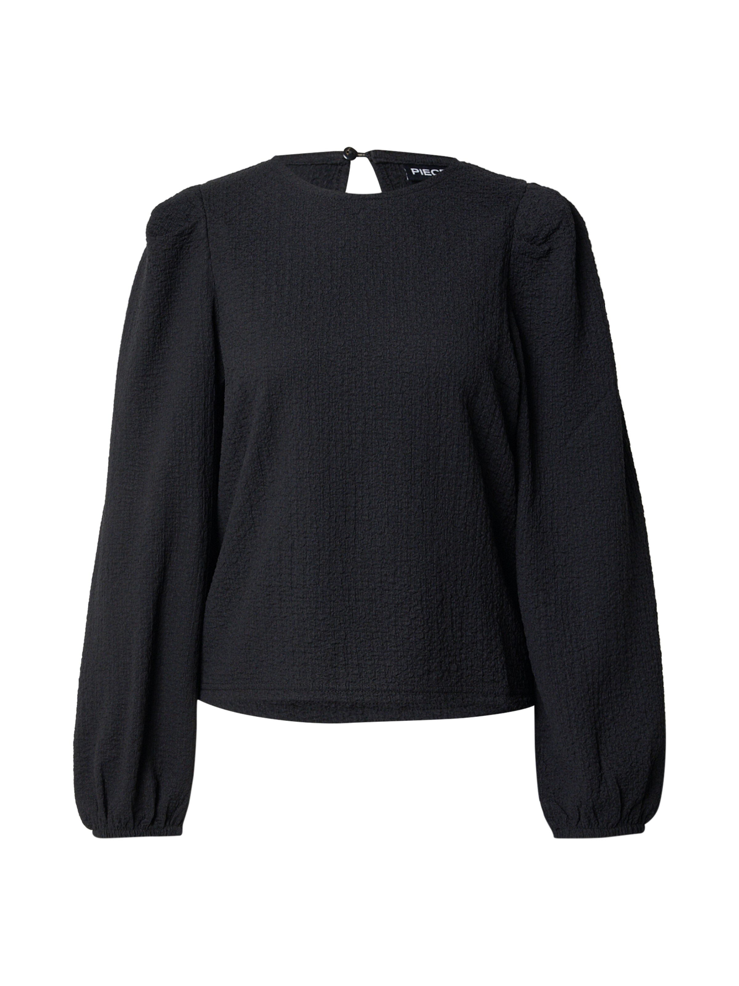 PIECES Blouse 'PCJAMAL' in Black: front