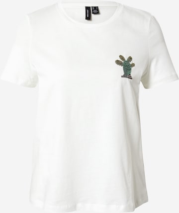 VERO MODA - Camiseta en blanco: frente