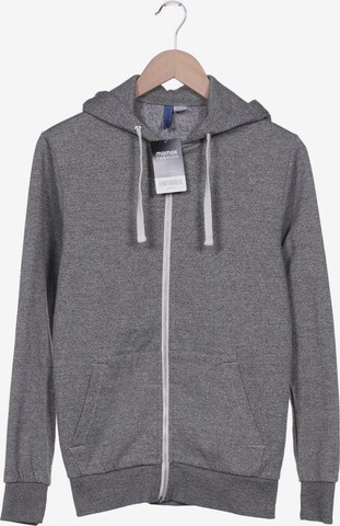 H&M Sweatshirt & Zip-Up Hoodie in XS in Grey: front