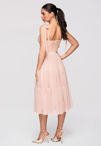 Ombre Abendkleid in Beige