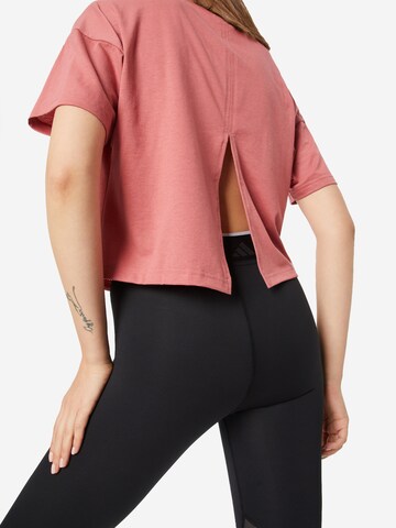 ADIDAS PERFORMANCE Functioneel shirt 'Icons 3 Bar' in Roze