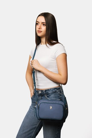 U.S. POLO ASSN. Umhängetasche in Blau: Vorderseite