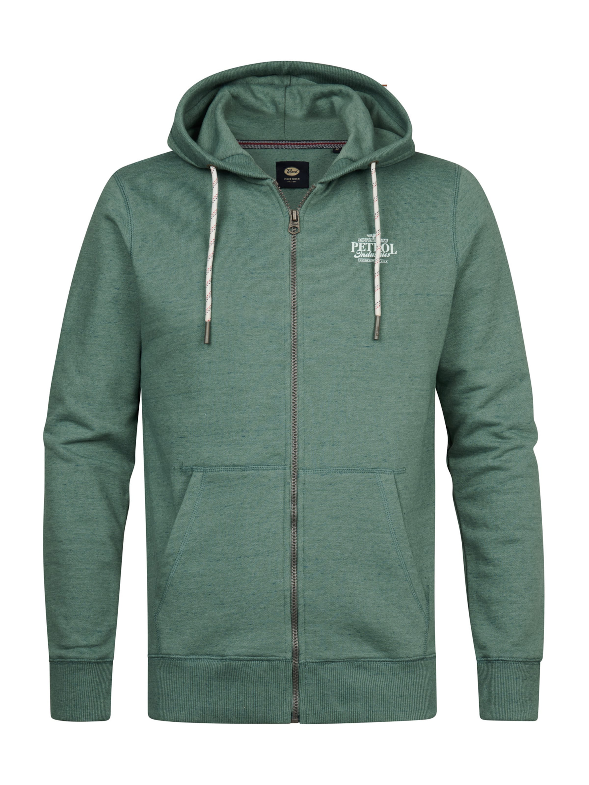 Veste de survêtement Petrol Industries en vert : devant