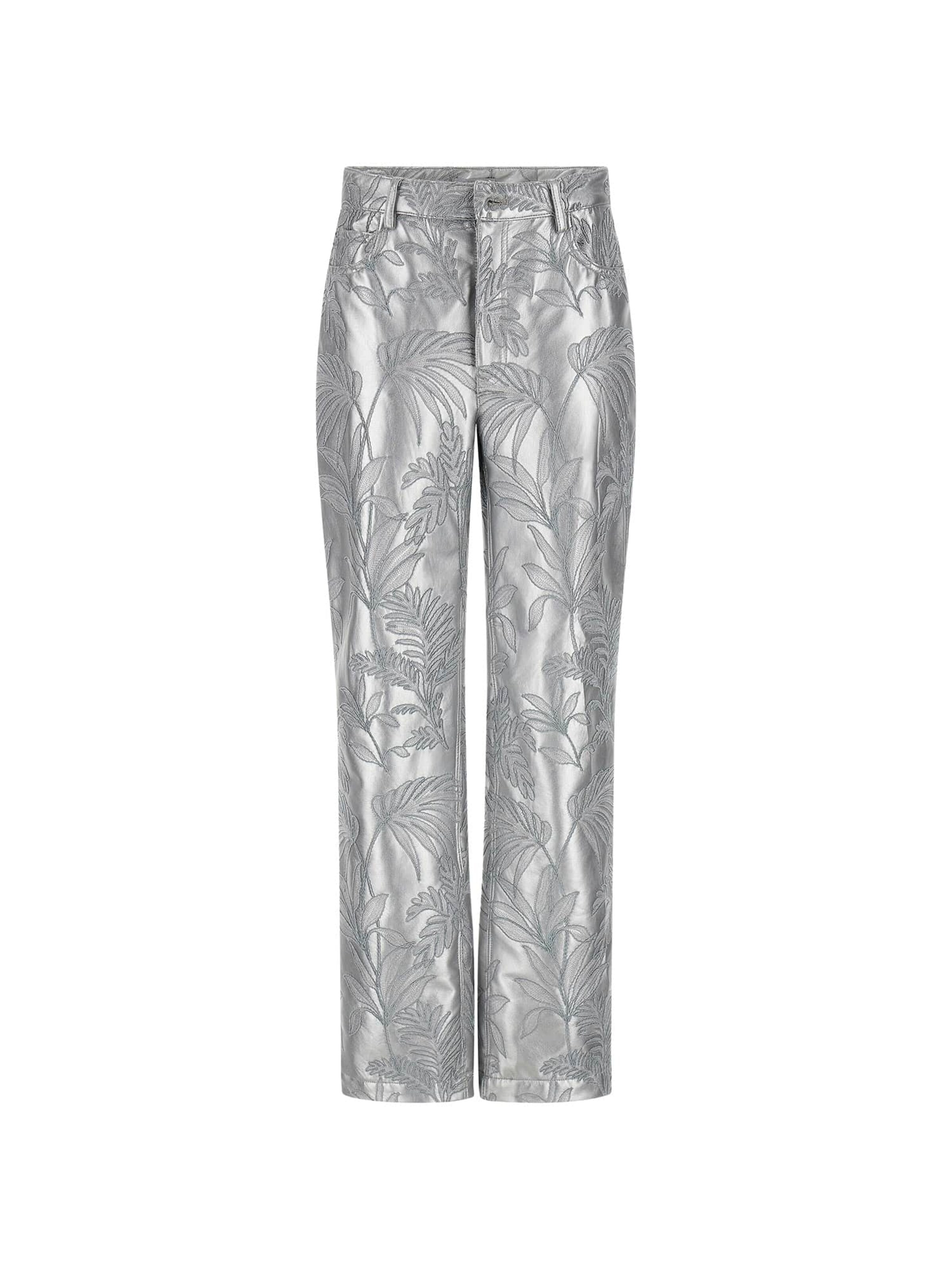 GUESS Regular Pants in Silver: front