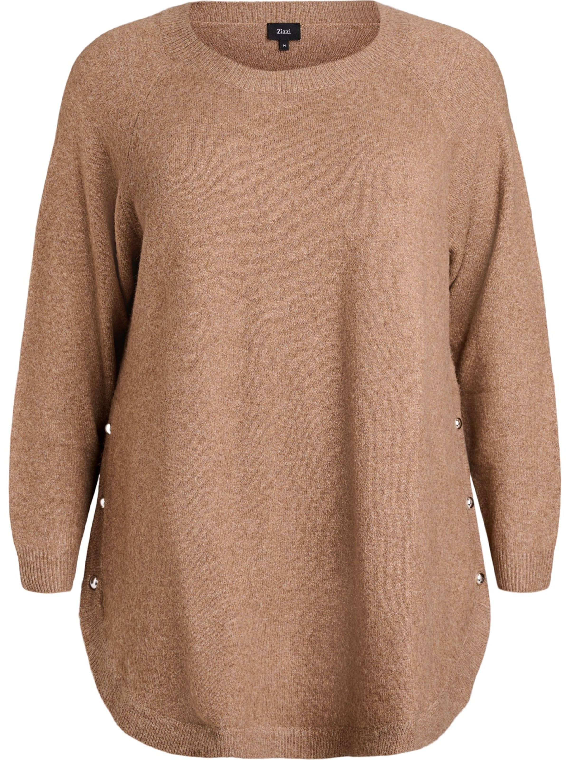 ZizziSweater majica - smeđa boja: prednji dio