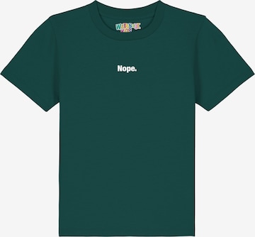watabout.kids T-Shirt 'Nope' in Grün: Vorderseite