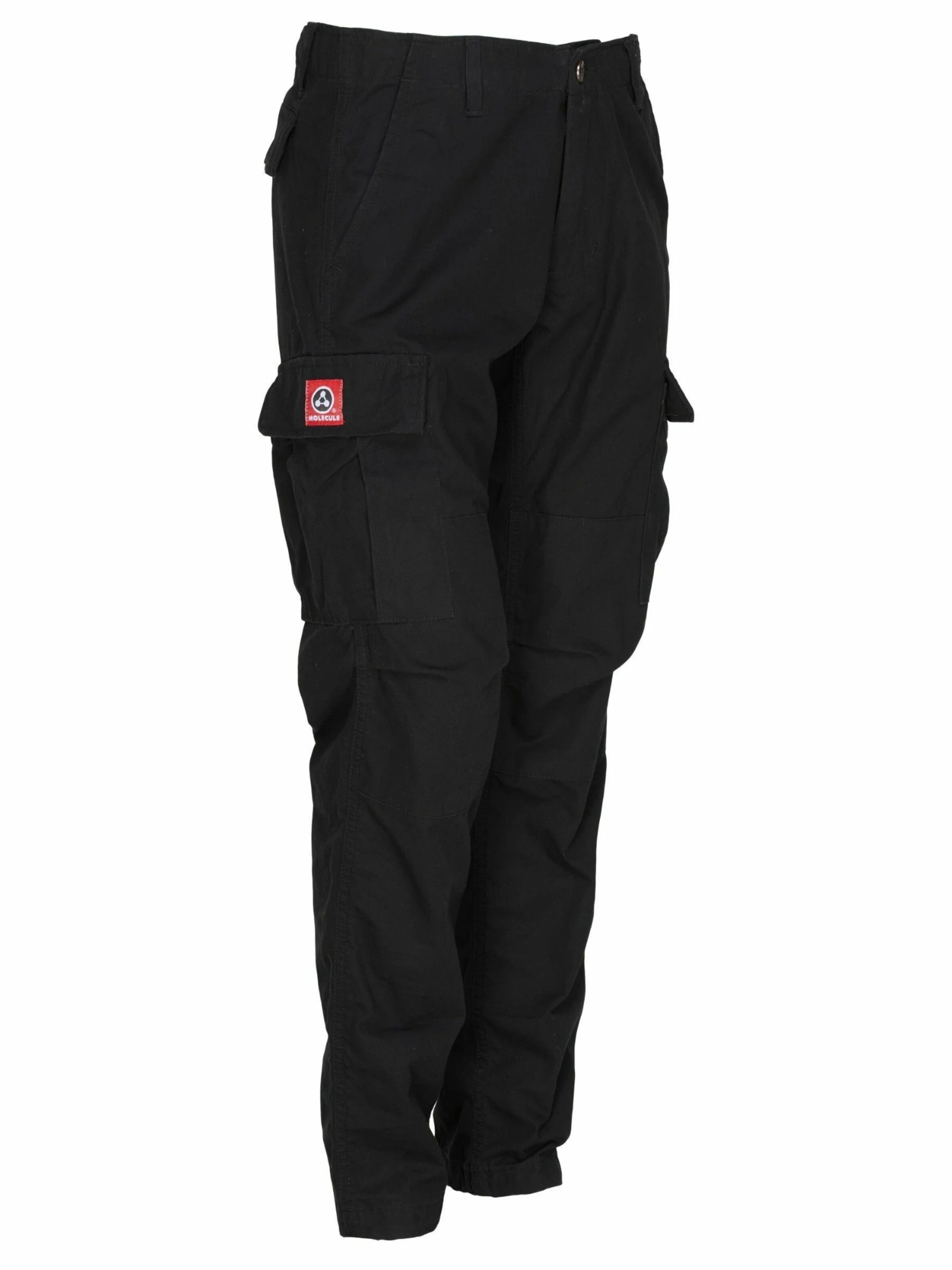 Regular Pantalon cargo 'Fitted' Molecule en noir