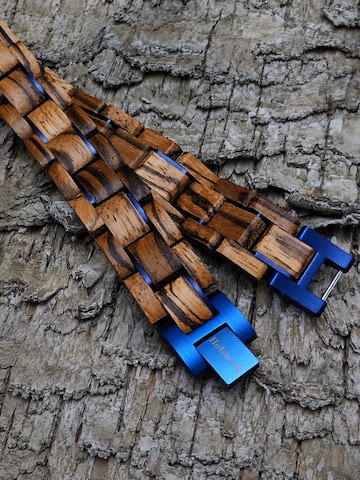 Holzwerk Armband 'SUEDSEE' in Blauw