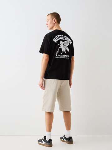 T-Shirt Bershka en noir