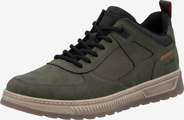Chaussure de sport à lacets Rieker en vert : devant