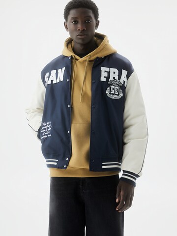 Pull&Bear Between-season jacket in Blue: front