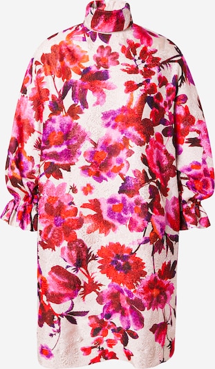 Essentiel Antwerp Mekko 'Heir' värissä tummanvioletti / roosa / punainen / valkoinen, Tuotenäkymä