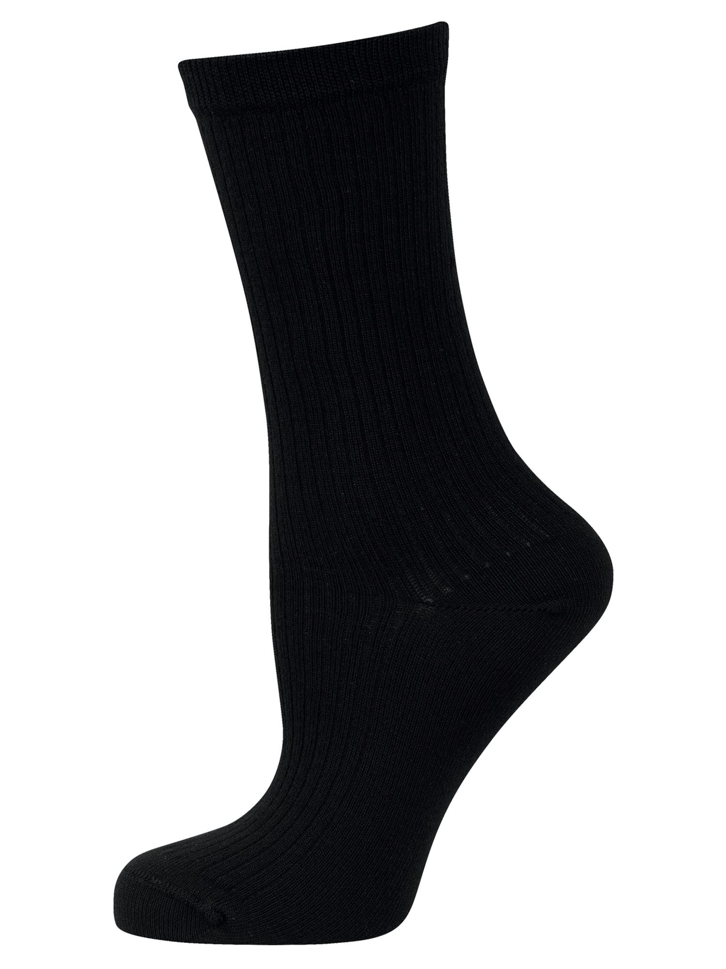 Nur Die Socks ' Soft Modal Ripp ' in Black