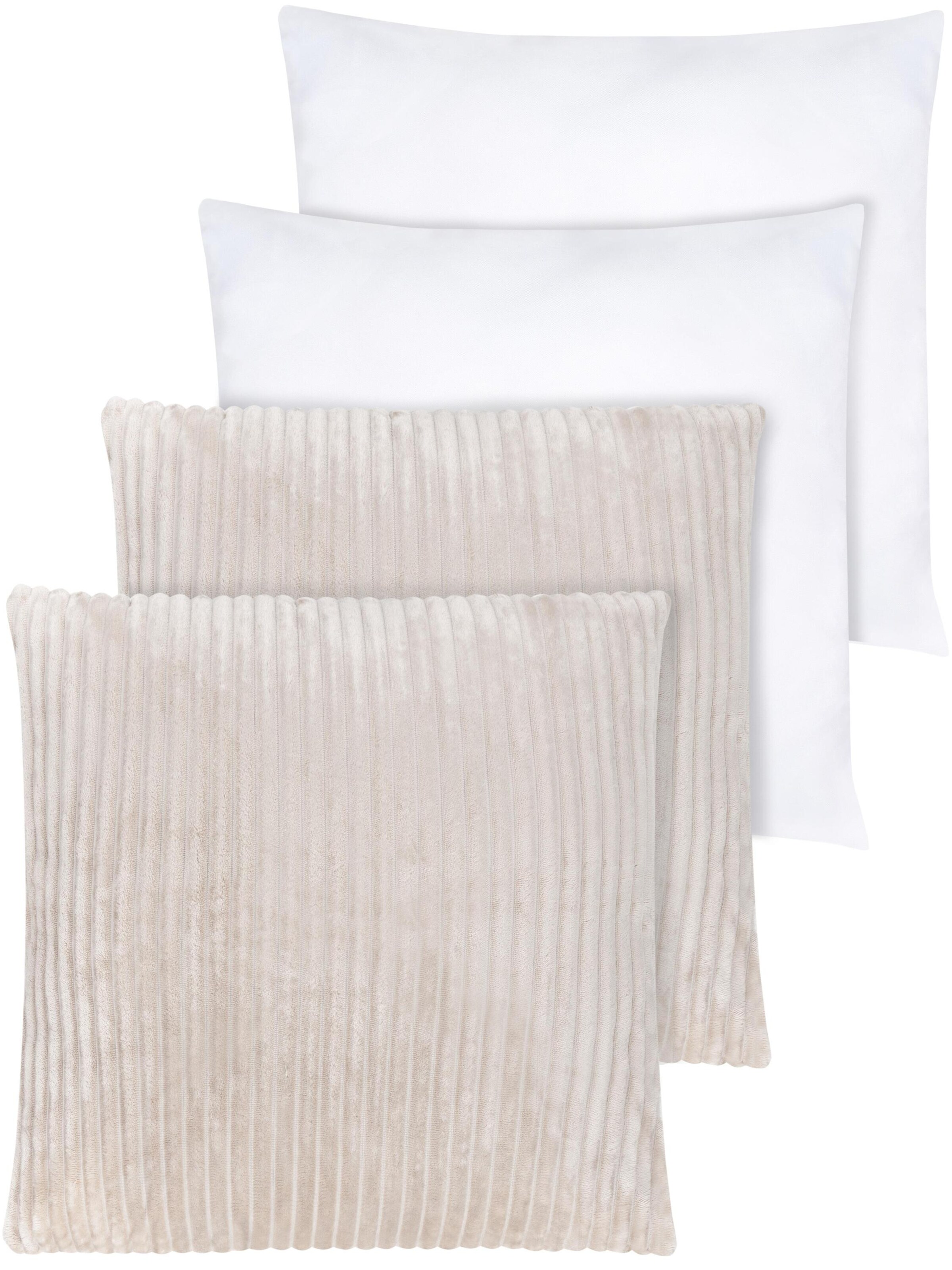 Aspero Kissen in taupe, Produktansicht