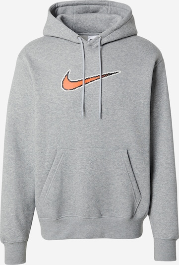 Megztinis be užsegimo 'M NK CLUB BB HDY NEO VARSITY' iš Nike Sportswear, spalva – tamsiai pilka / tamsiai oranžinė / balta, Prekių apžvalga