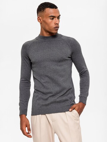 Antioch Sweater in Grey: front