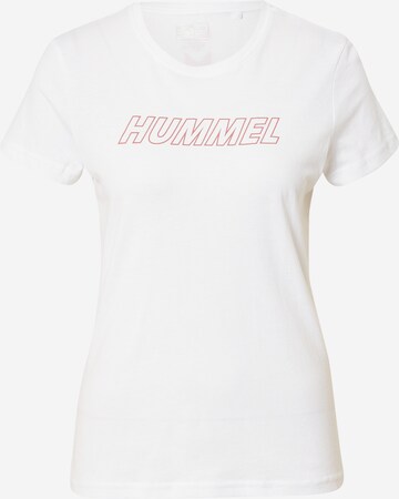 Hummel - Camiseta funcional en blanco: frente