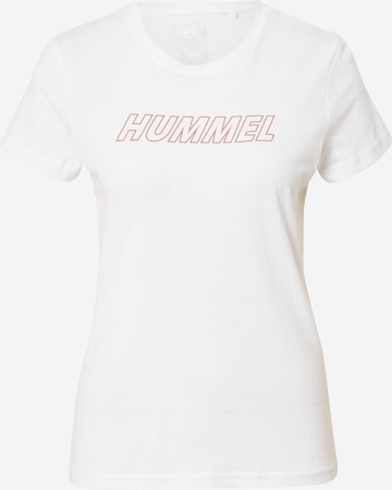 Tricou funcțional de la Hummel pe alb: față