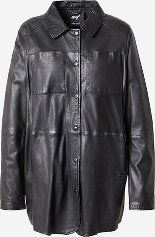 Maze Prehoden plašč | črna barva: sprednja stran