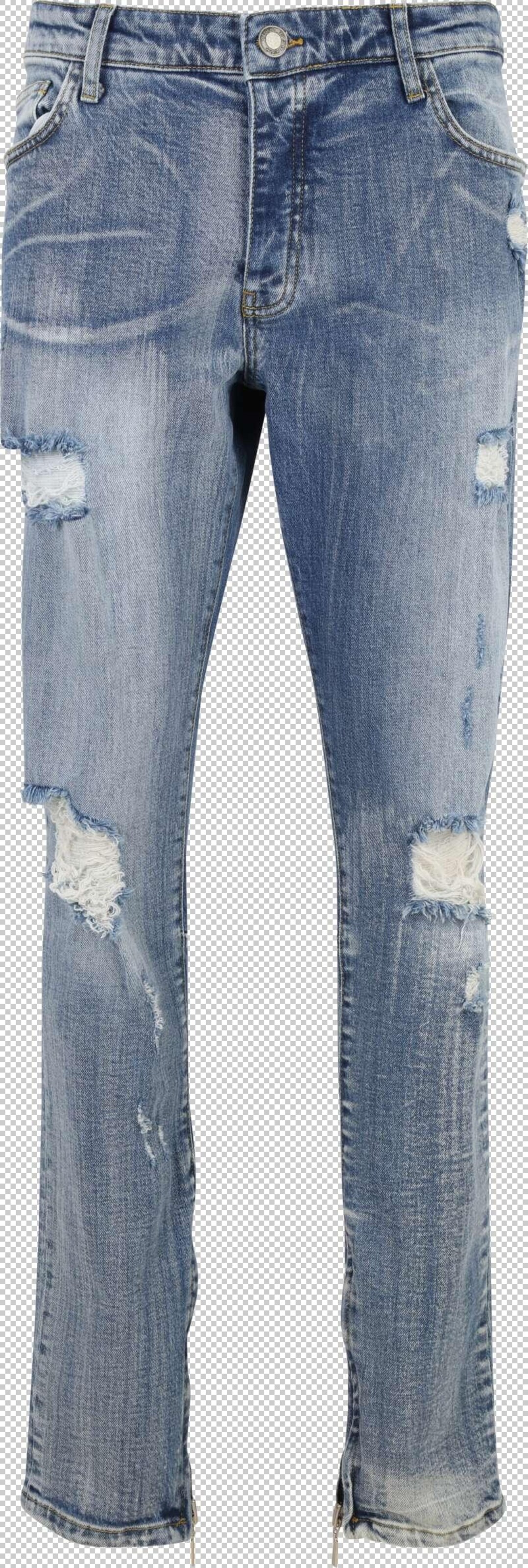 2Y Premium Regular Jeans in Blau: Vorderseite