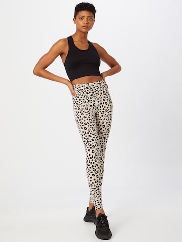 Hey Honey Skinny Workout Pants in Brown