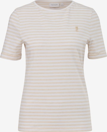 T-shirt comma casual identity en beige : devant