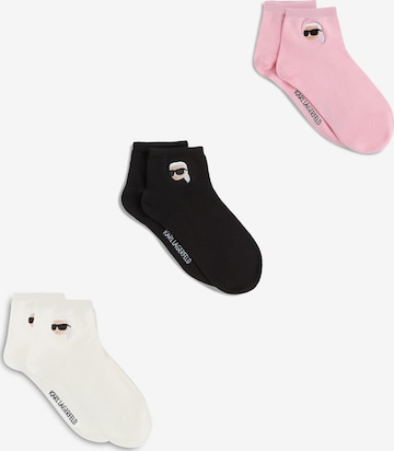 rožinė Karl Lagerfeld Kojinės ' Ikon- kurze Socken – 3er-Pack ': priekis