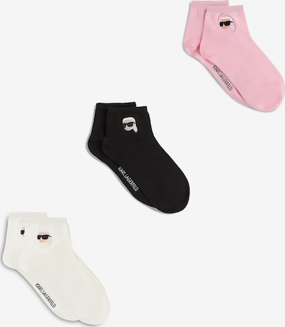 Karl Lagerfeld Sukat ' Ikon- kurze Socken – 3er-Pack ' koossa 35-38 värissä vaaleanpunainen, Tuotenäkymä
