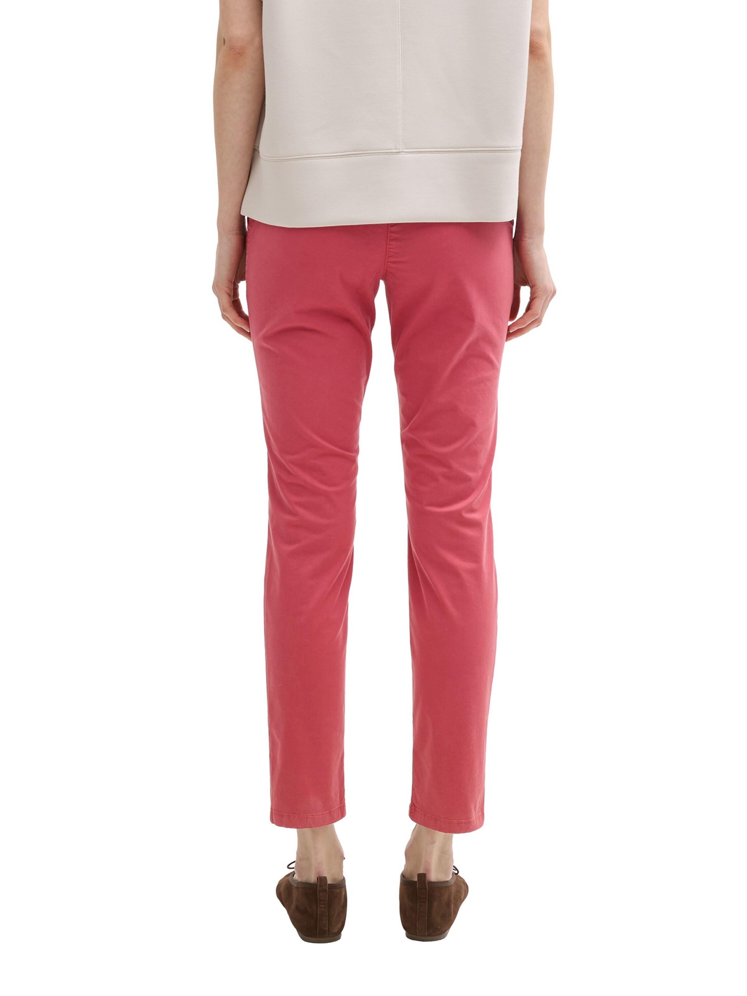 TOM TAILOR Слим Брюки-чинос в Красный