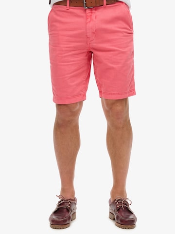 Regular Pantalon chino Superdry en orange : devant