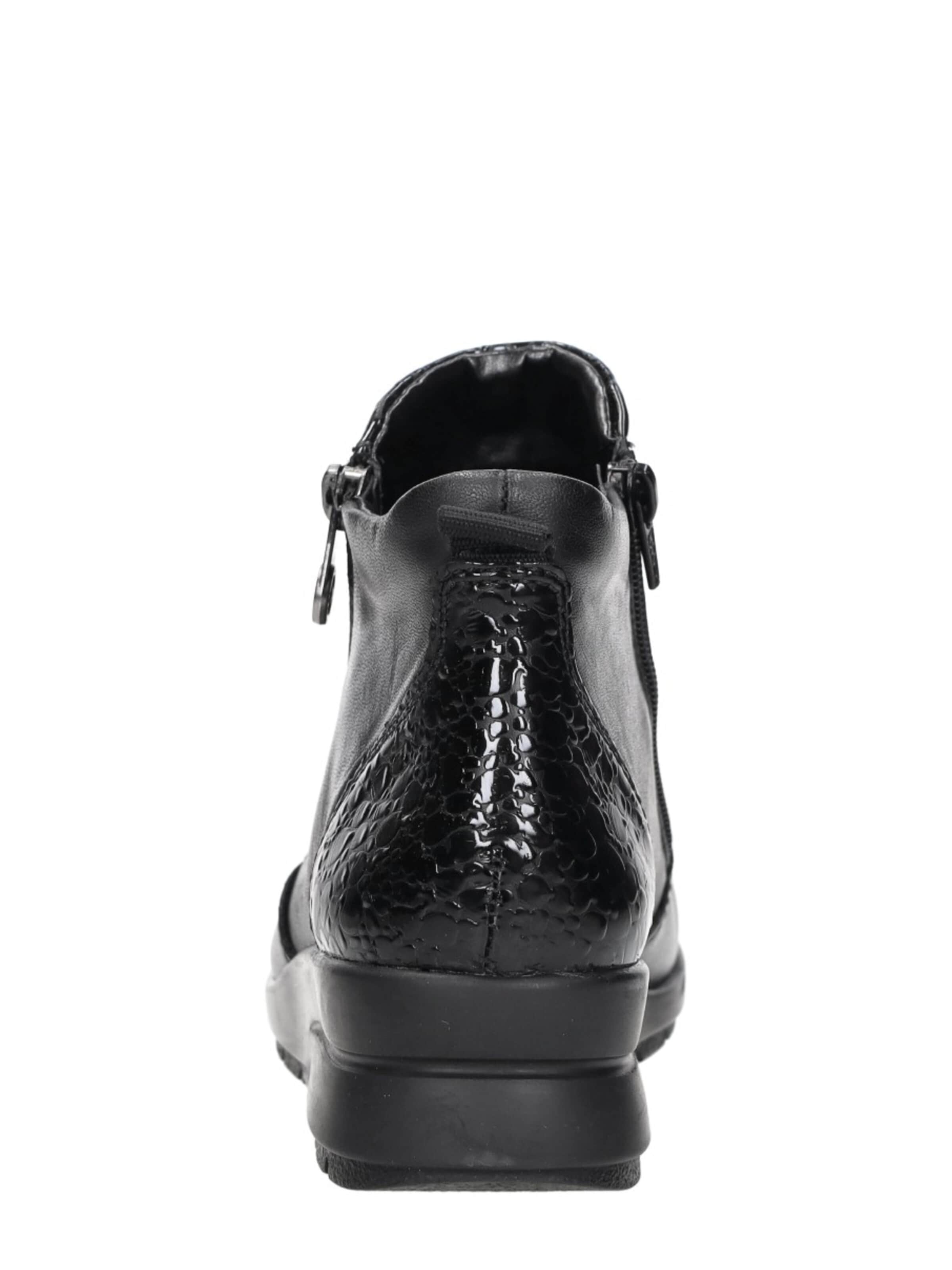 Rieker Boots 'Enkellaarsjes Plat' in Black