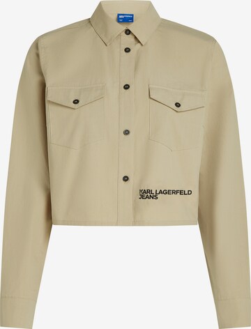 KARL LAGERFELD JEANS Blus i brun: framsida