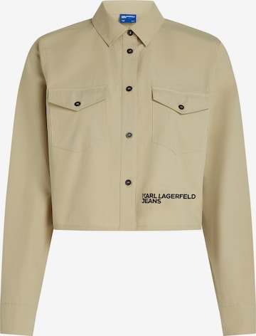 KARL LAGERFELD JEANS - Blusa em castanho: frente