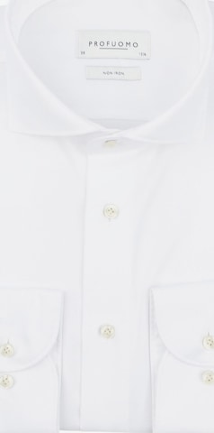 Profuomo Button Up Shirt in White: front
