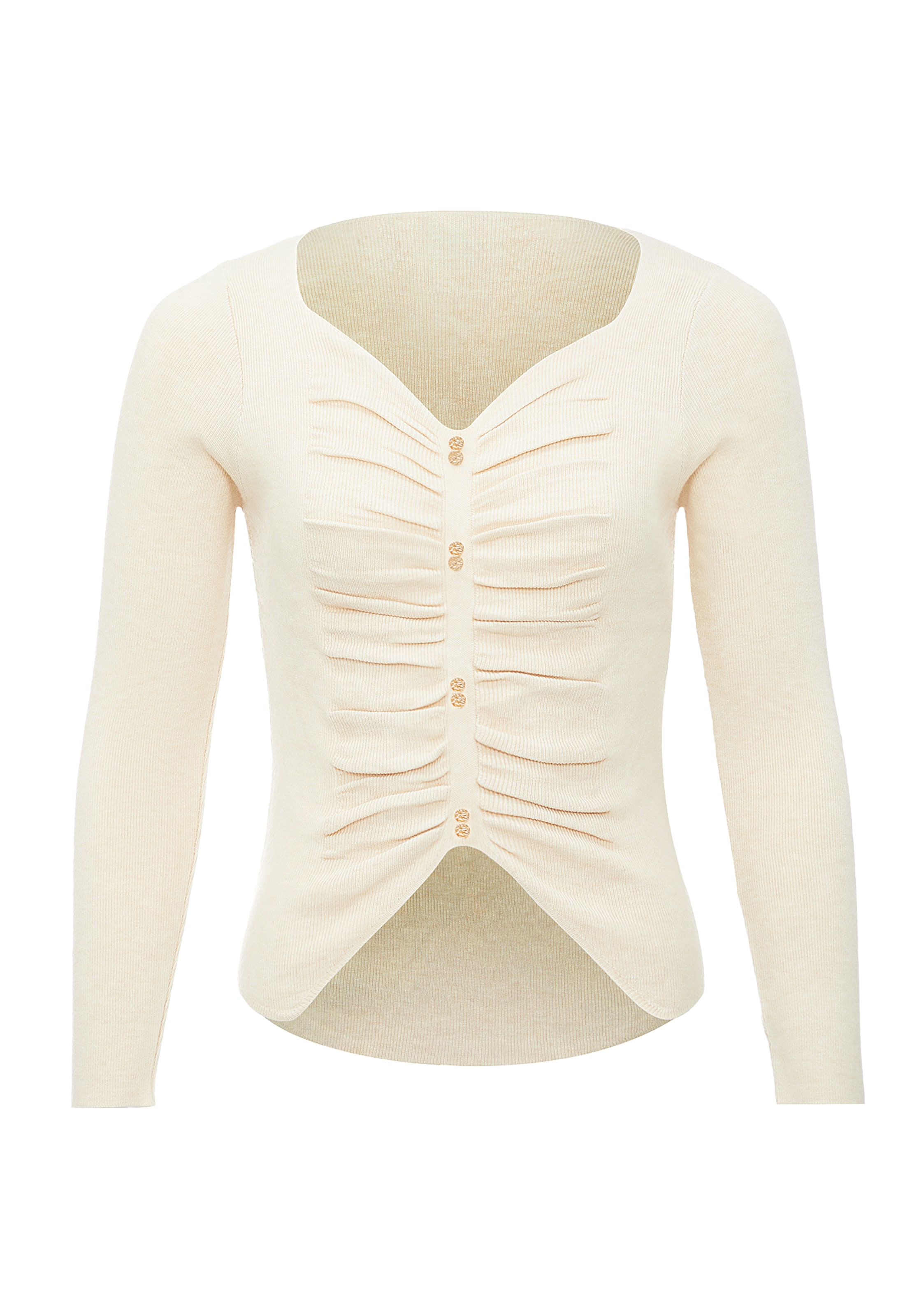 leo selection Sweater in Beige: front
