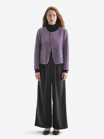 TorWeit Strickjacke 'Wool-Blend Coat Short'‌‌‌‌‌‌‌‌‌ in Lila