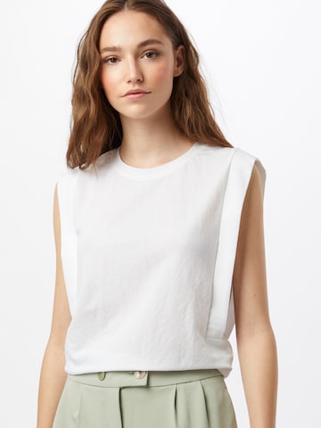 NÜMPH - Blusa 'SOFIA' em branco: frente