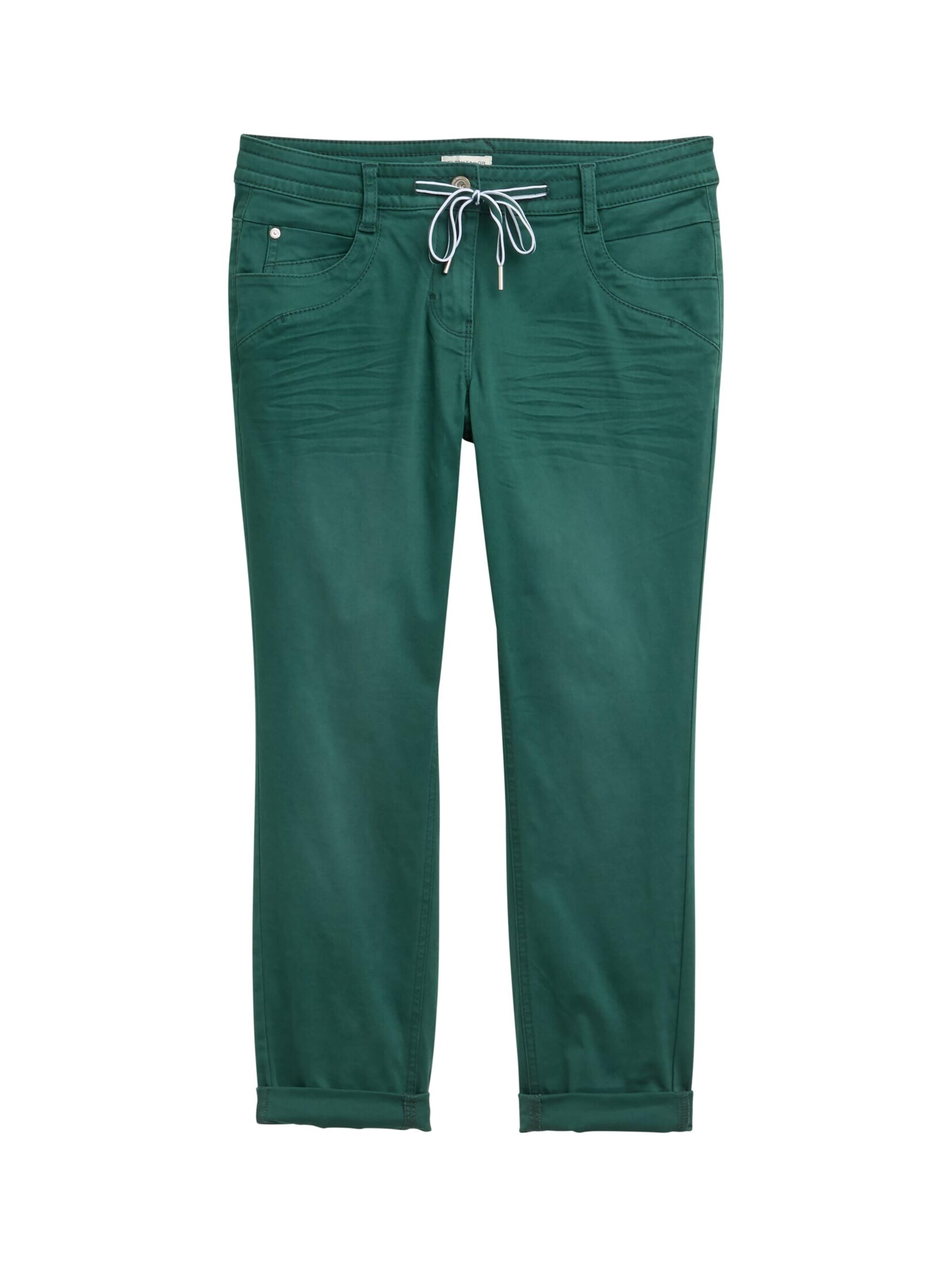 Pantaloni de la TOM TAILOR pe verde: față
