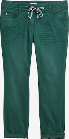 TOM TAILOR Broek in Groen: voorkant
