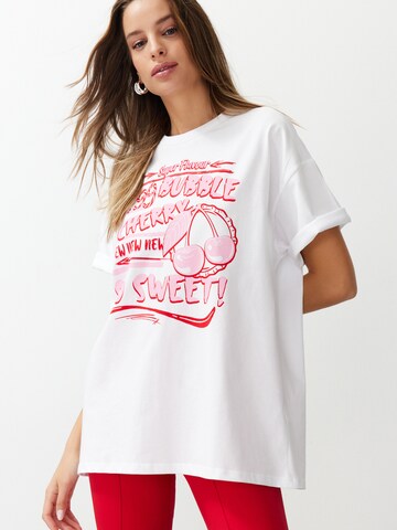 Trendyol Tričko - Biela: predná strana