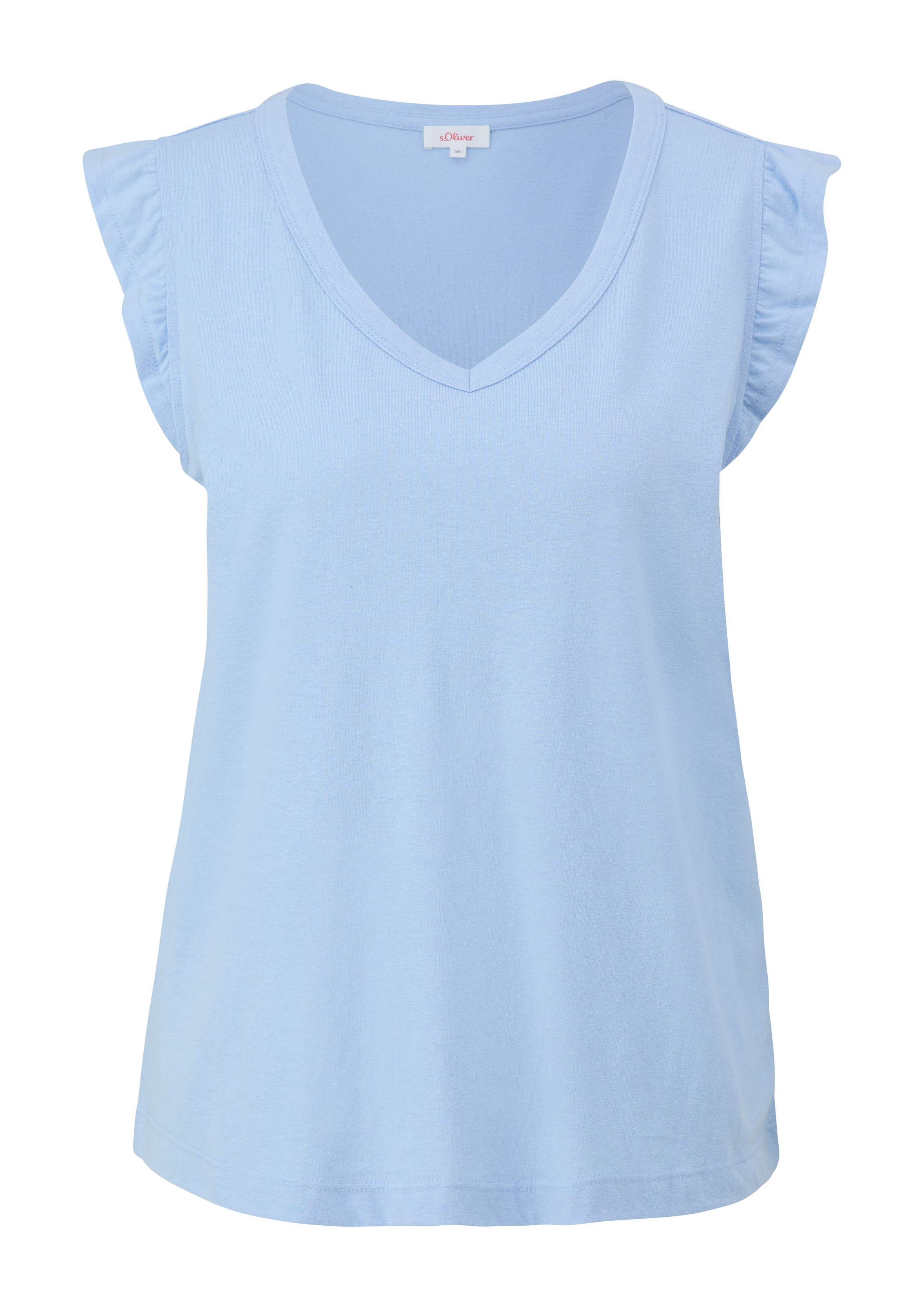 s.Oliver Shirt in Blauw: voorkant