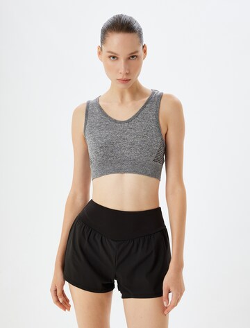 Koton Bustier Sport bh in Grijs: voorkant